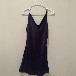 Navy Altard State Silk Dress